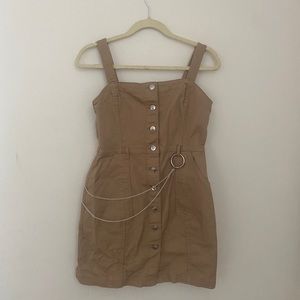 Divided By H&M Khaki Overall Dress